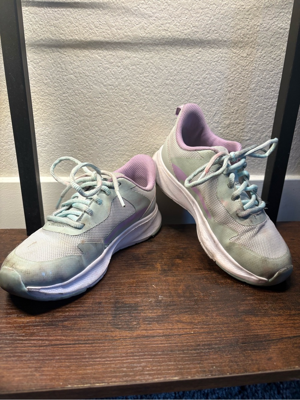 wonder nation Mint Green & Lavender Women's Athletic Sneakers